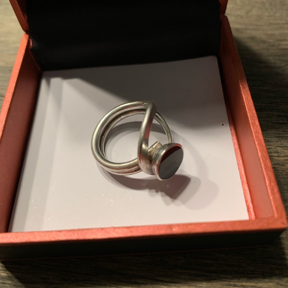 Sterling Silver and Black Onyx Ring
